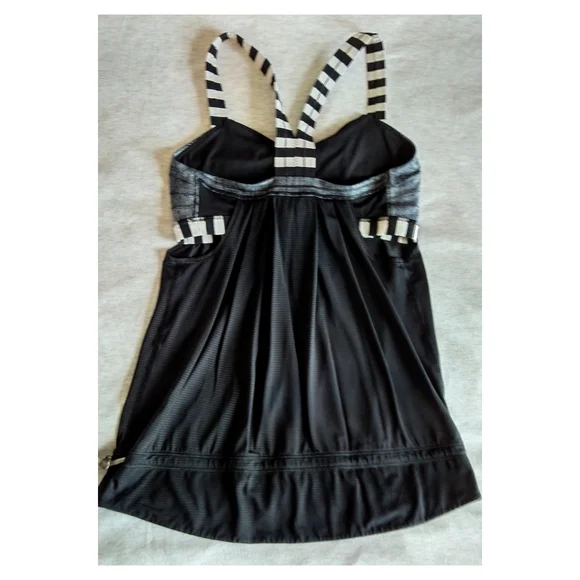 Lululemon Rest Less Tank-Burlap Texture Black Dune/Apex Stripe Black Dune - Picture 6 of 11